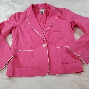 Isaac Mizrahi women's blazer size M color pink